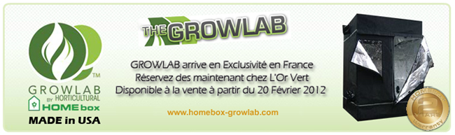 Tente Growlab by Homebox : hydroponie - HPS - hydroponie - HPS - hydroponie