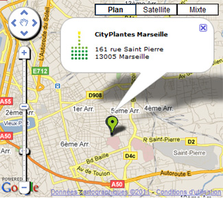 Plan acces : Growshop - Marseille