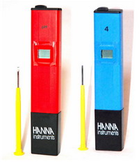 Testeur EC / pH:Testeur EC + Testeur pH - Hanna - Pocket DIST + pHep ECO