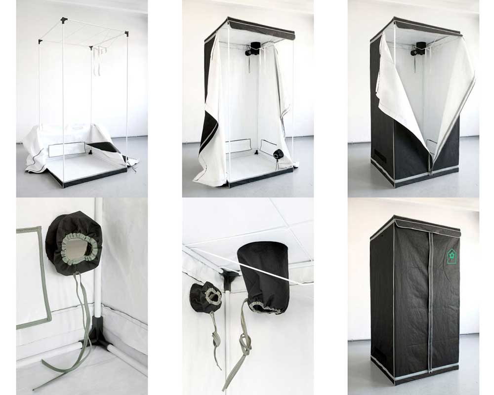 Tente Homebox Silver - Homebox Classic : Chambre de culture Homebox© S - 80x80xh=160 cm