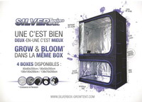 Tente Silver-Box / Silver-Box-Twin : Chambre de culture Silver Box Twin 80 - 80x80xh=200 cm