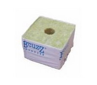 Laine de roche:Cube LDR - 10 x 10 x 6,5 cm - Trou diam. 2 cm