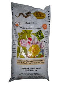 Terreau Bio - Biobizz - Atami - Canna:Amendement Biologique - Lombricompost (40 Litres) - 25 kg