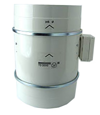 Extracteur d'air Axial:Extracteur Axial SP - TD-2000 - diam. 315 mm - 2000m3/h