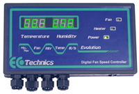 Extracteur d'air Centrifuge:Controleur Vitesse ECOTECHNICS - EVOLUTION Temp. & Humid. Fan Speed Controller 12 A